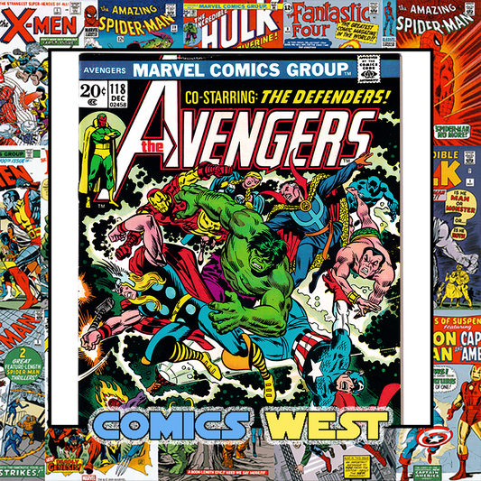 AVENGERS #118 NM- (9.2) Loki! Dormammu! Defenders crossover! 1973