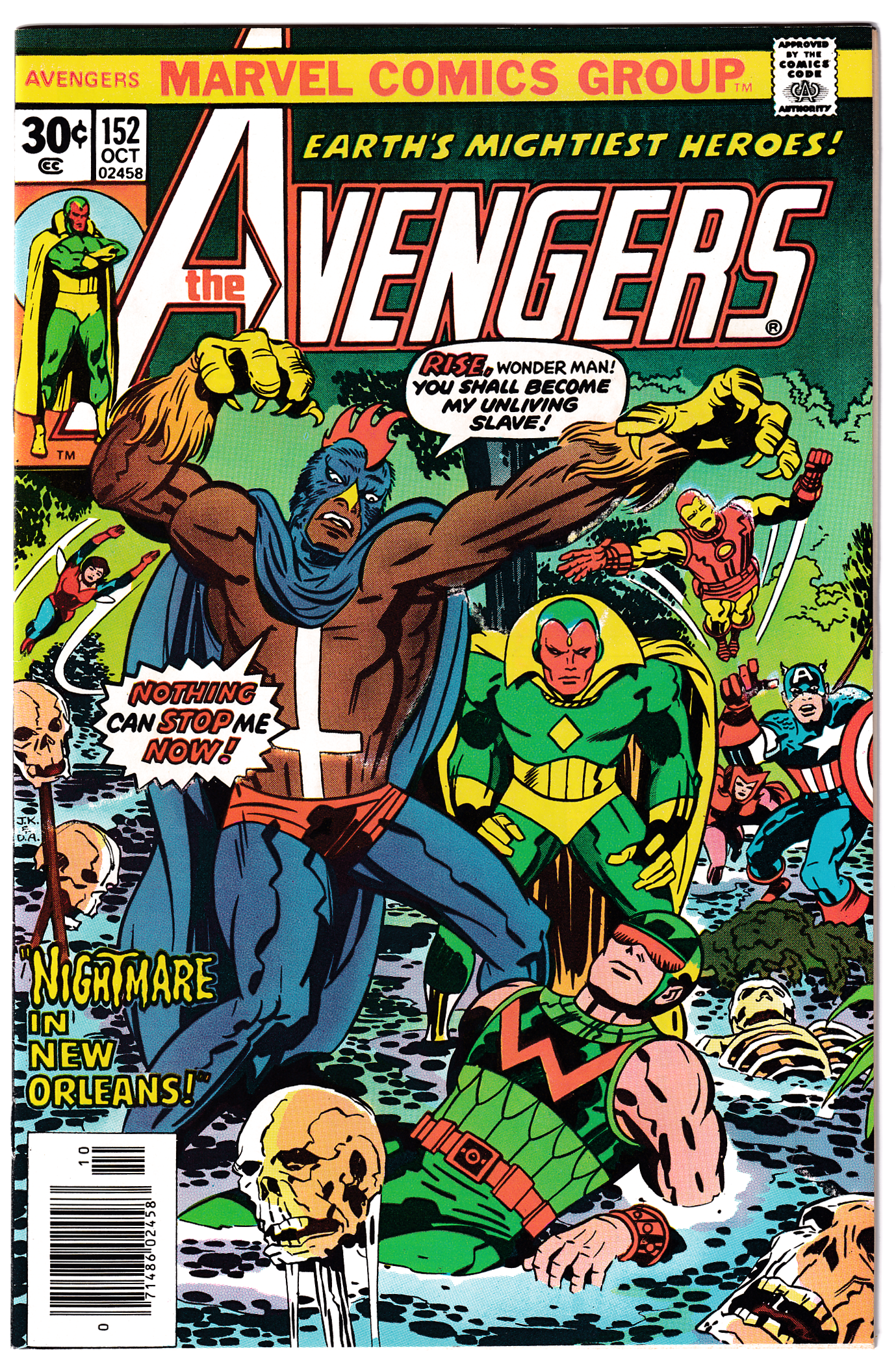 AVENGERS #152 NM- (9.2) 1st app. new BLACK TALON! High grade 1976