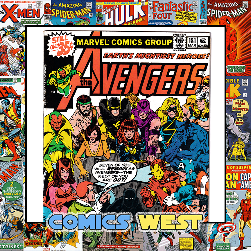 AVENGERS #181 FN- (5.5) 1st app. Scott Lang! George Perez cover! 1979