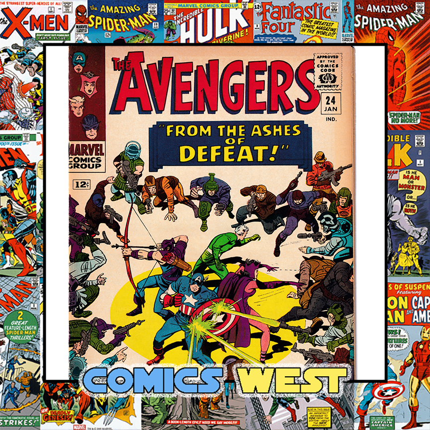 AVENGERS #24 FN- (5.5) Kang! Kirby! 1966