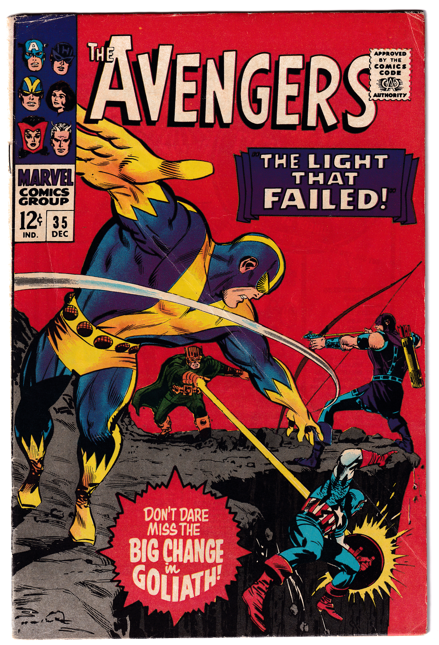AVENGERS #35 FN- (5.5) Goliath! Stan Lee! Don Heck! 1966