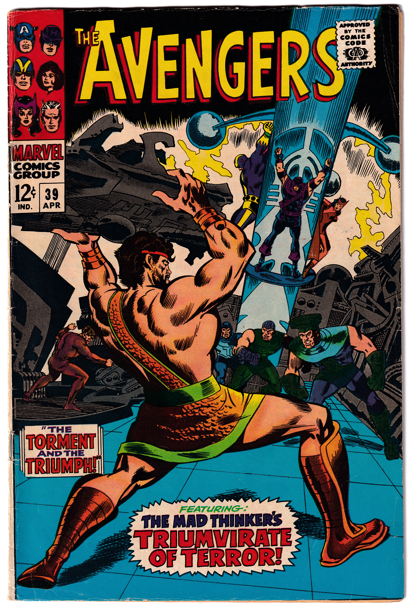 AVENGERS #39 FN (6.0) Black Widow! 1967