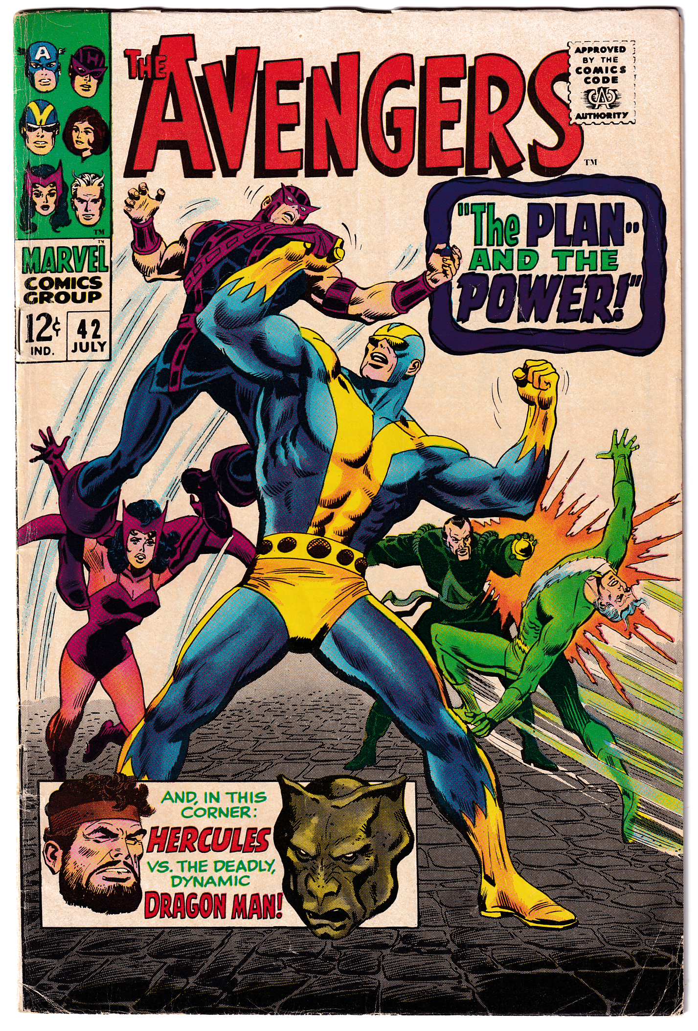 AVENGERS #42 FN+ (6.5) John Buscema art! 1967
