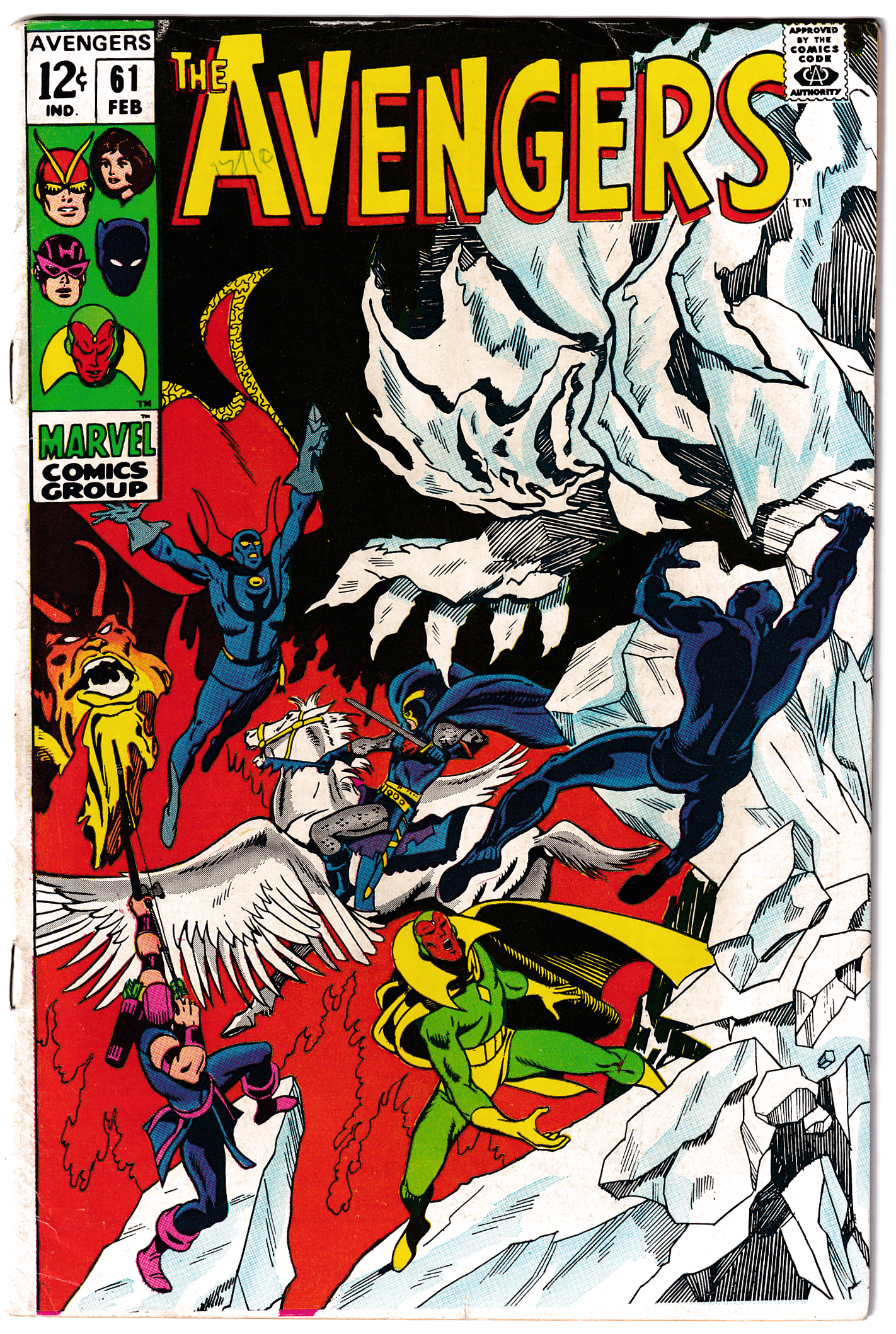 AVENGERS #61 GD/VG (3.0) 1st app. Quinjet! 1969