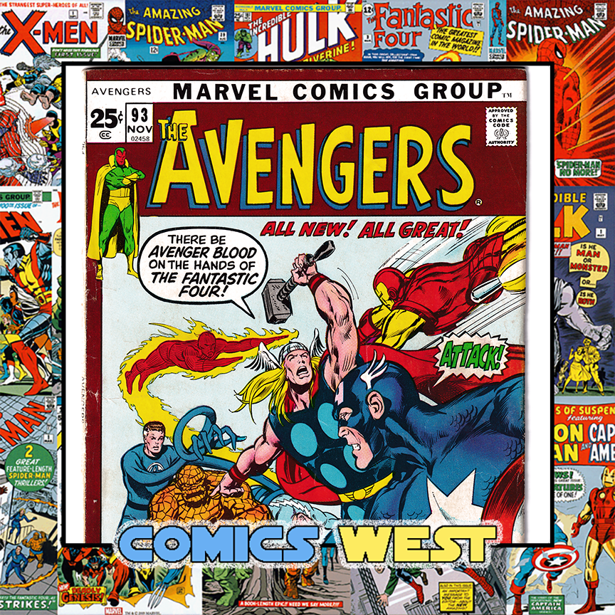AVENGERS #93 VG/FN (5.0) Kree-Skrull War! Neal Adams!