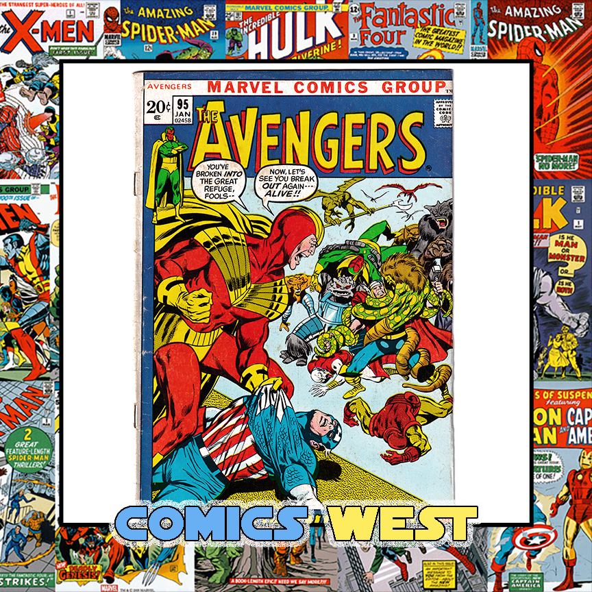AVENGERS #95 VG+ (4.5) Neals Adams! 1972