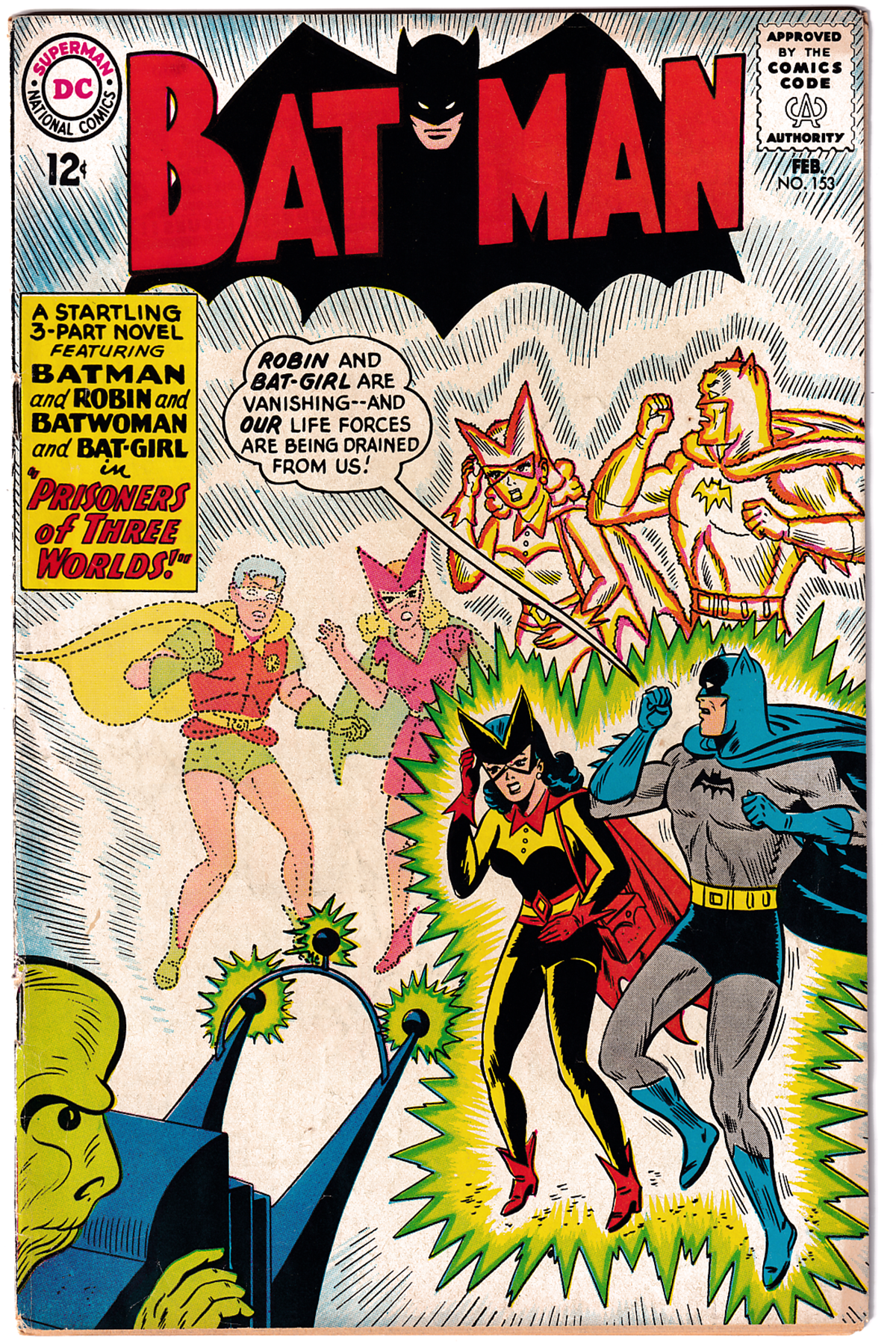 BATMAN #153 FN- (5.5) Bat Woman! Bat Girl!