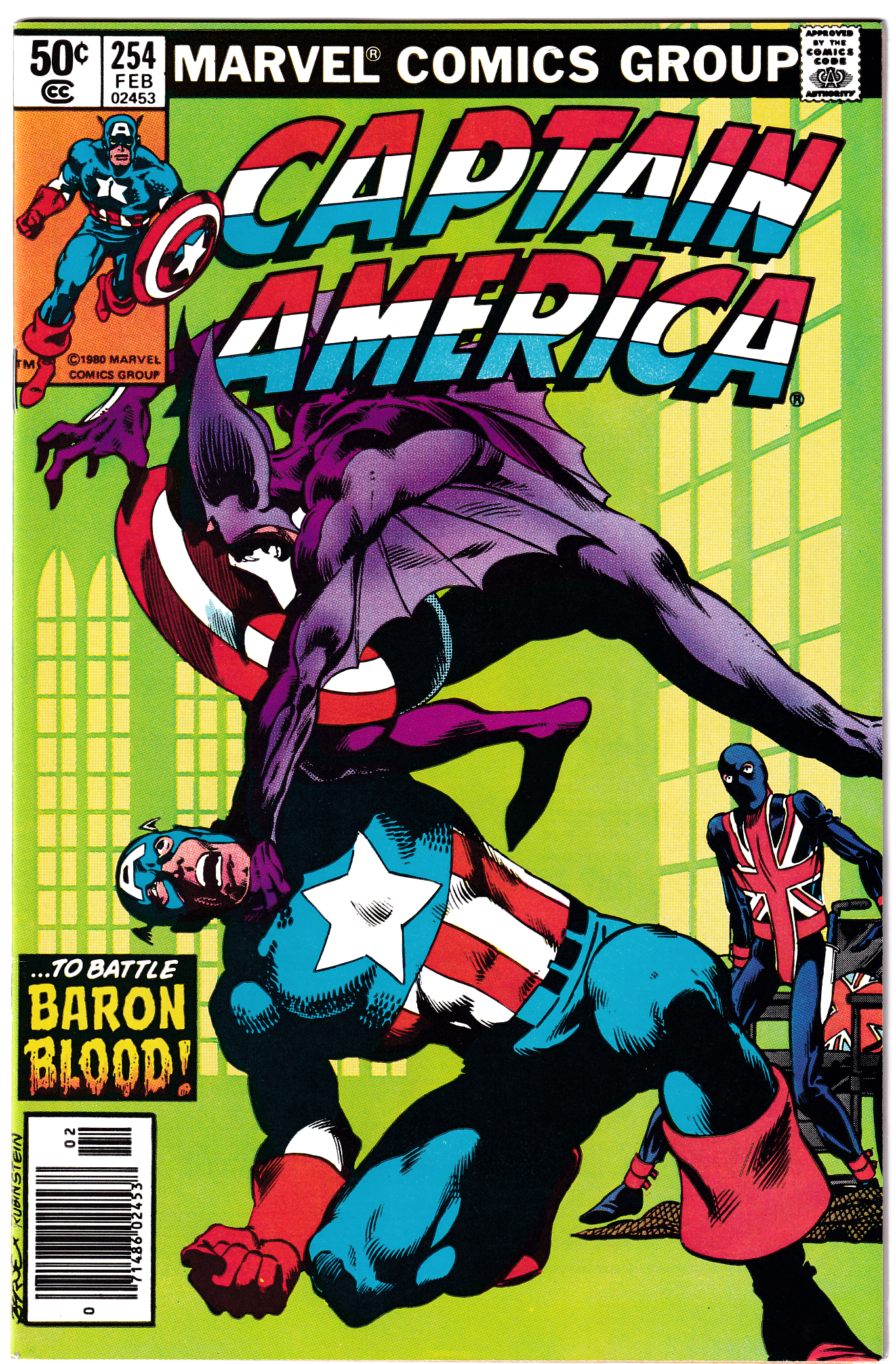 CAPTAIN AMERICA #254 NM- (9.2) 1st app. new Union Jack! Baron Blood! 1981