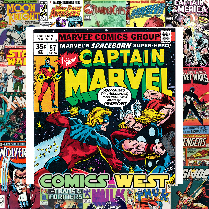 CAPTAN MARVEL #57 VF- (7.5) Thor! Iron Man! Thanos! 1978