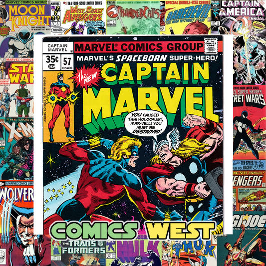 CAPTAN MARVEL #57 VF- (7.5) Thor! Iron Man! Thanos! 1978