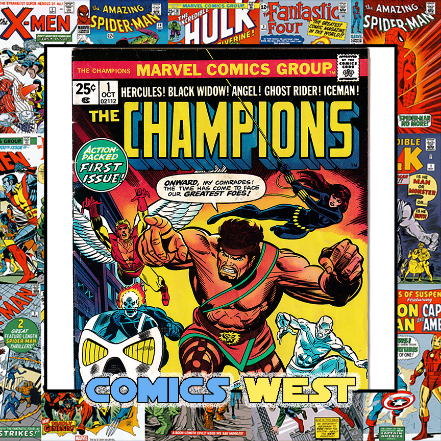 CHAMPIONS #1 VG/FN (5.0) Hercules! Ghost Rider! Black Widow! 1975