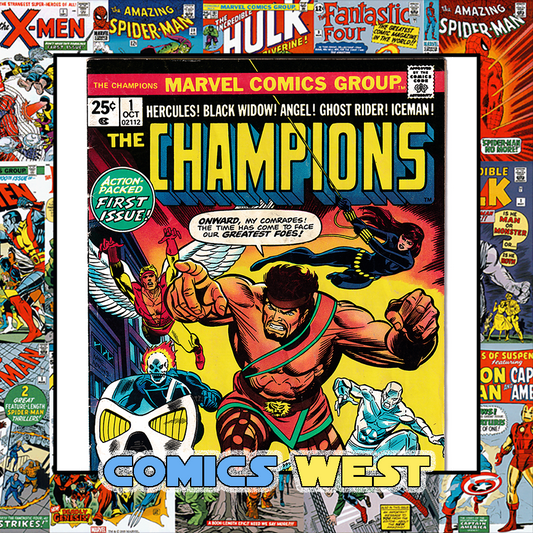 CHAMPIONS #1 VG/FN (5.0) Hercules! Ghost Rider! Black Widow! 1975
