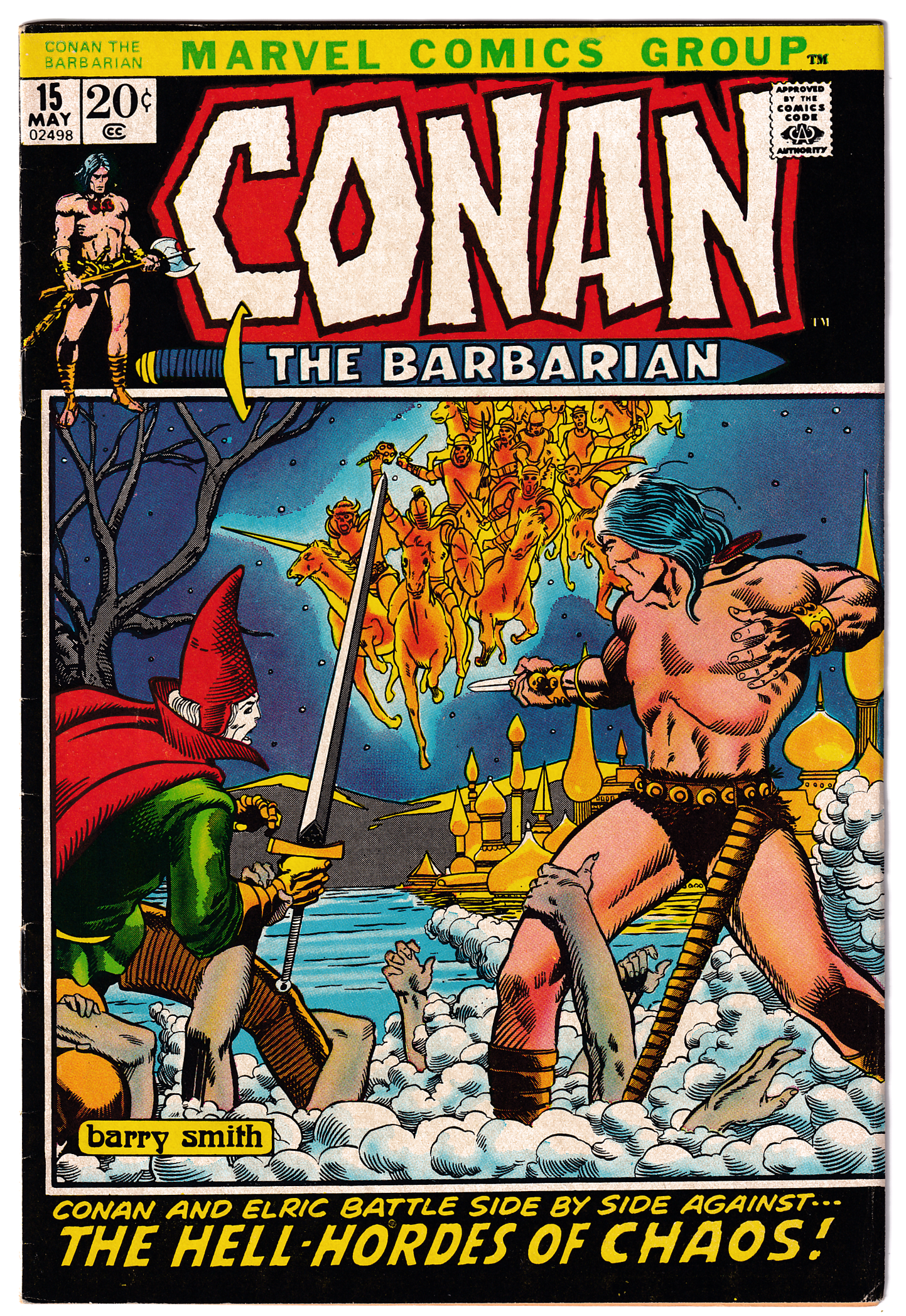 CONAN THE BARBARIAN #15 FN- (5.5) Elric! Barry Windsor-Smith cover!