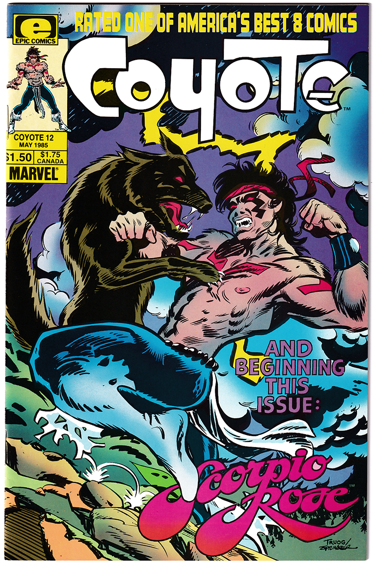 COYOTE #12 NM- (9.2) 2nd Todd McFarlane art! Low print run! 1985