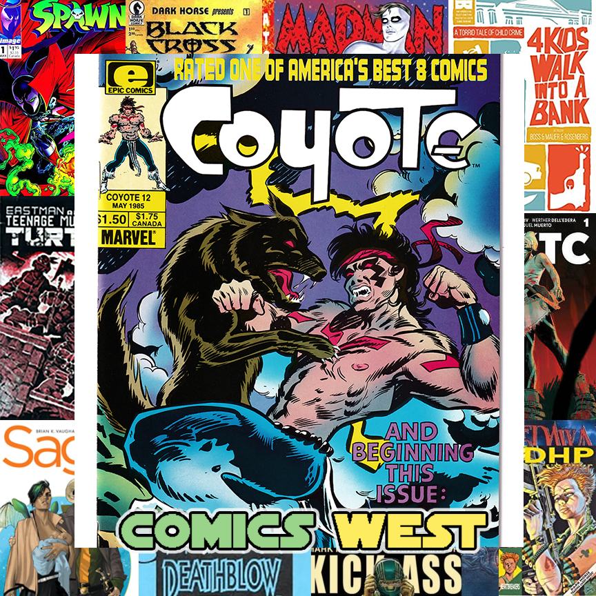 COYOTE #12 NM- (9.2) 2nd Todd McFarlane art! Low print run! 1985