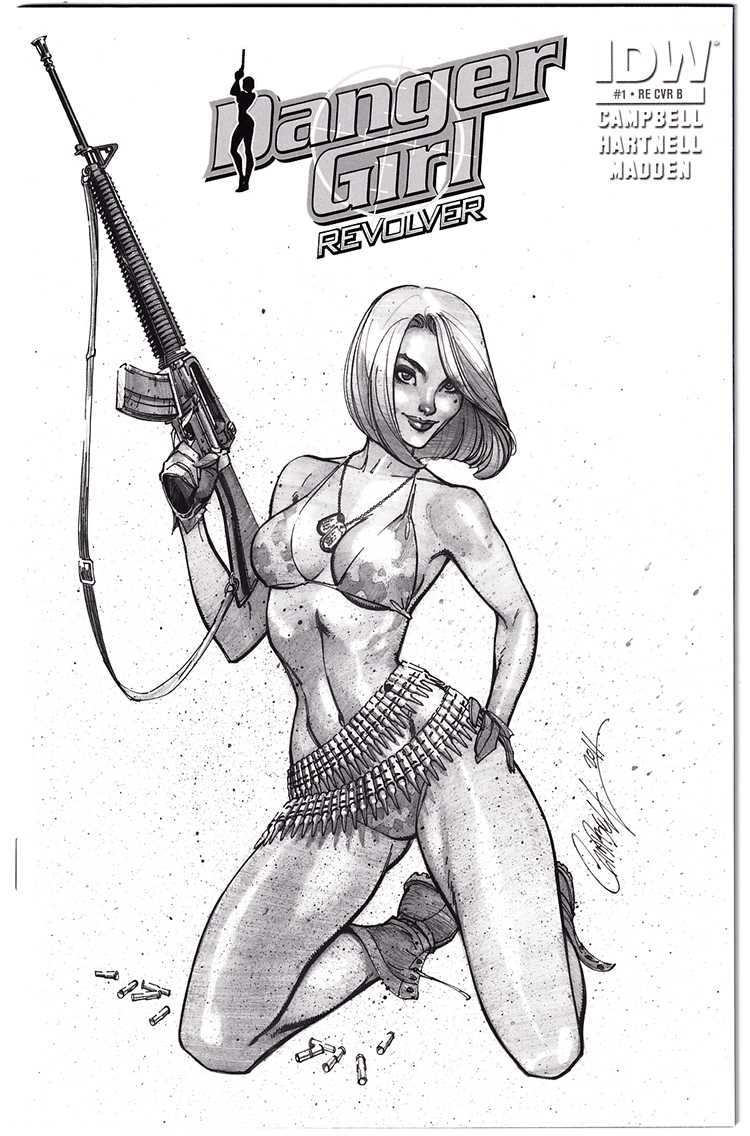 DANGER GIRL REVOLVER #1 NM+ (9.6) Limited to 250 copies! J. Scott Campbell!