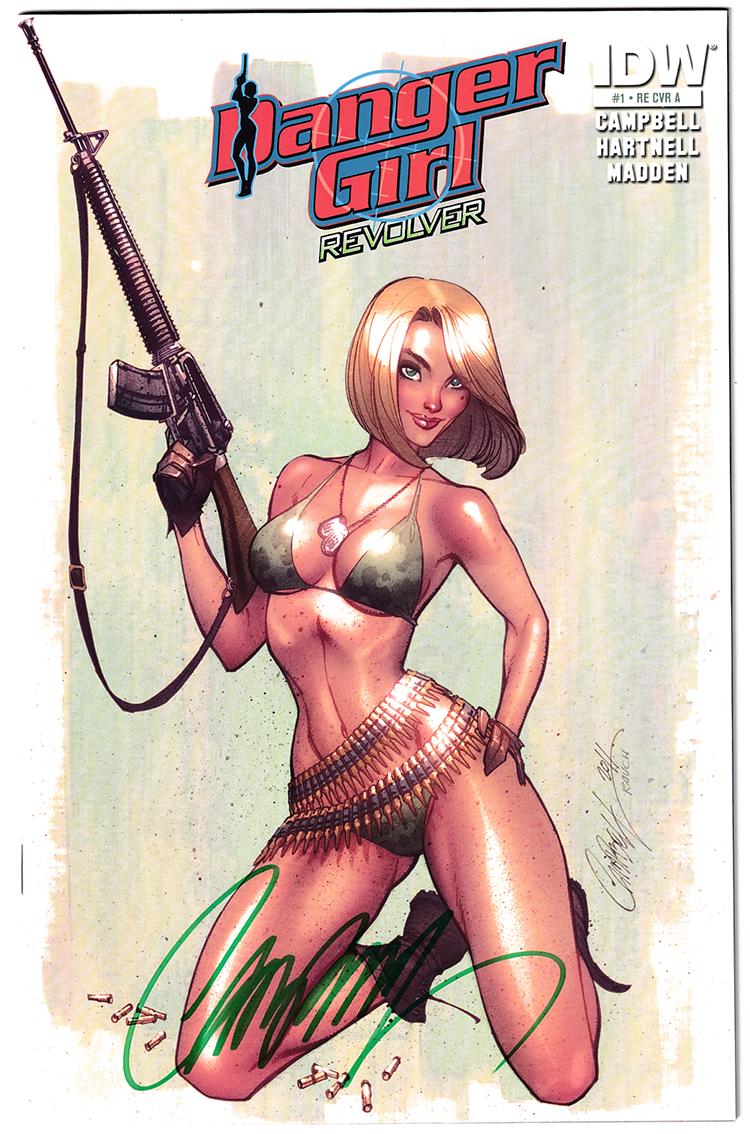 DANGER GIRL REVOLVER #1 NM+ (9.6) 500 copies, signed by J. Scott Campbell!