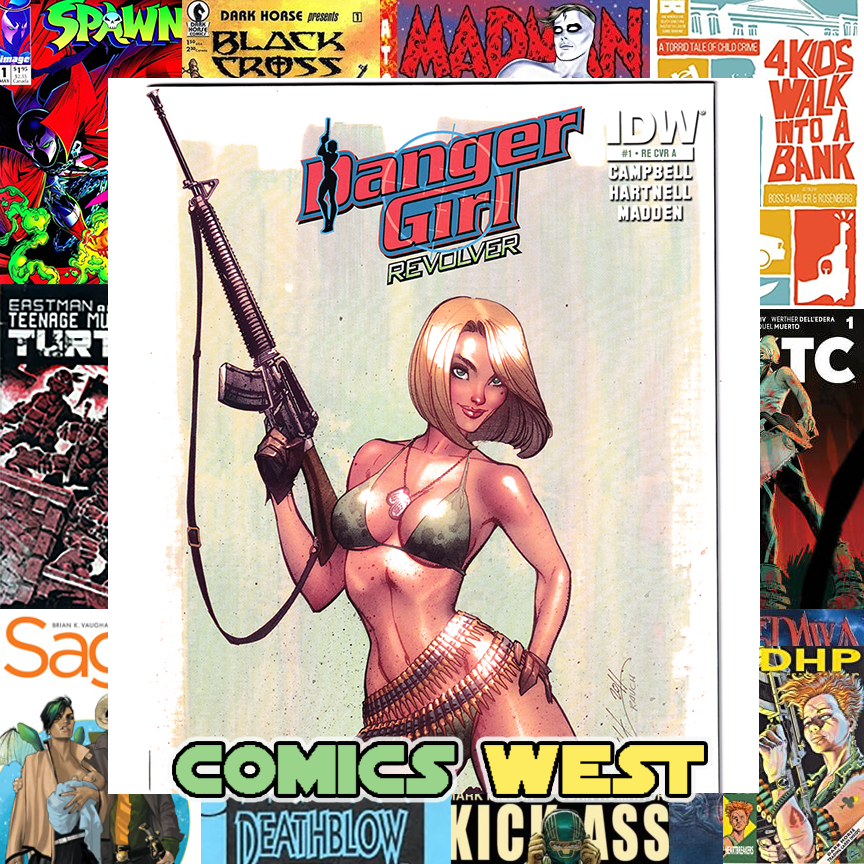 DANGER GIRL REVOLVER #1 NM+ (9.6) 500 copies, signed by J. Scott Campbell!