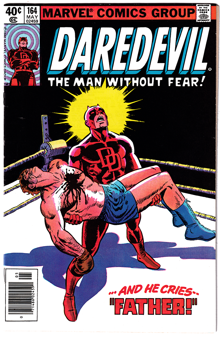 DAREDEVIL #164 FN+ (6.5) Origin retold! Frank Miller! Newsstand 1980