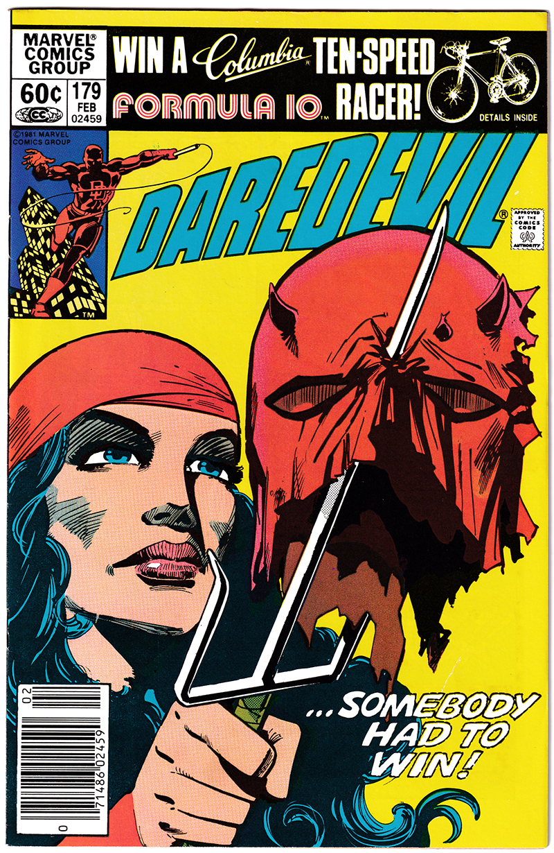 DAREDEVIL #179 VF- (7.5) DD vs. Elektra! Newsstand edition 1982