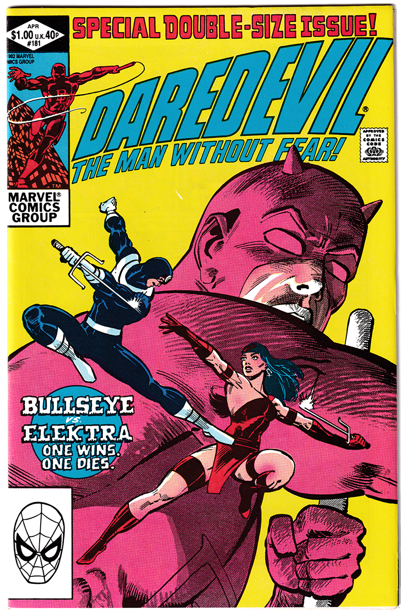 DAREDEVIL #181 VF/NM+ (9.0) Death of Elektra! Kingin! 1982