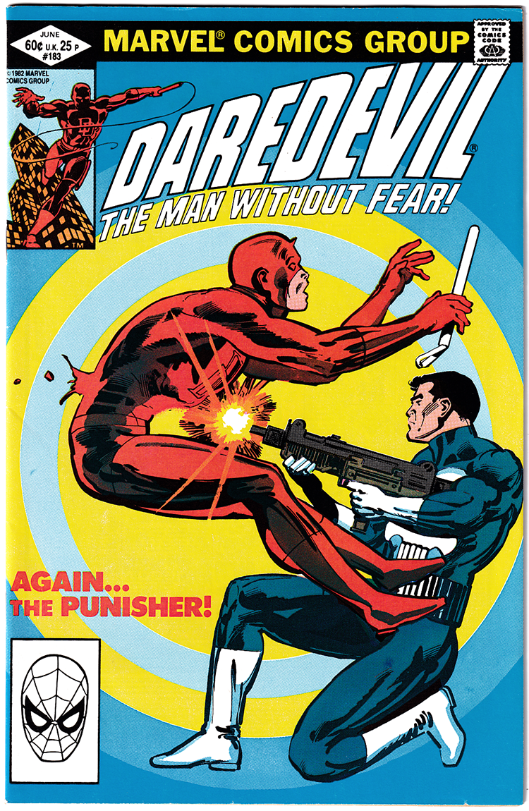 DAREDEVIL #183 VF- (7.5) The Punisher! Frank Miller! 1982