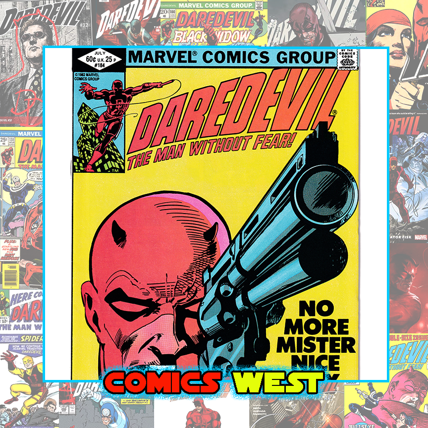 DAREDEVIL #184 FN/VF (7.0) DD shoots The Punisher! 1982
