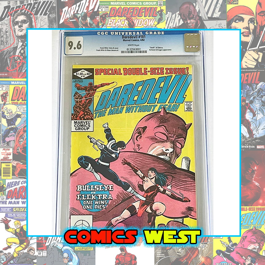 DAREDEVIL #181 CGC 9.6 Death of Elektra! KIngpin and Bullseye! Frank Miller!
