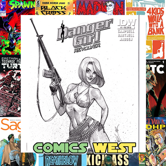 DANGER GIRL #1 NM+ (9.6) Only 250 copies! Signed by J. Scott Campbell!