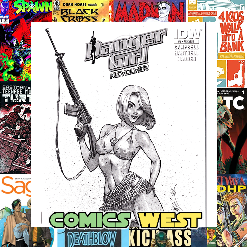 DANGER GIRL REVOLVER #1 NM+ (9.6) Limited to 250 copies! J. Scott Campbell!