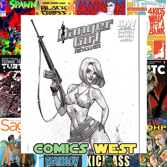 DANGER GIRL REVOLVER #1 NM+ (9.6) Limited to 250 copies! J. Scott Campbell!
