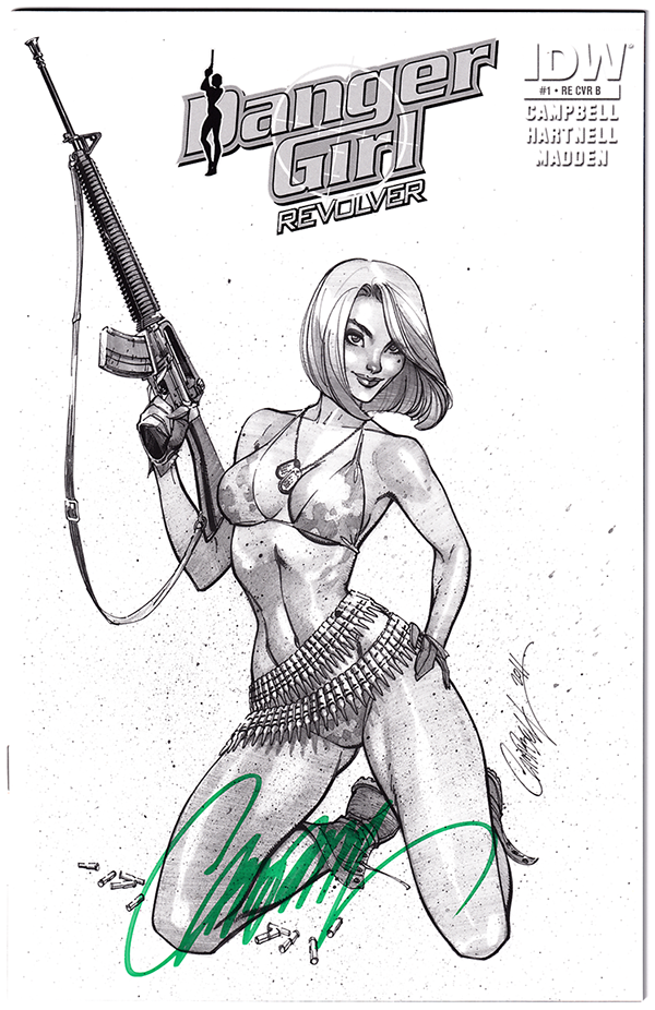 DANGER GIRL #1 NM+ (9.6) Only 250 copies! Signed by J. Scott Campbell!