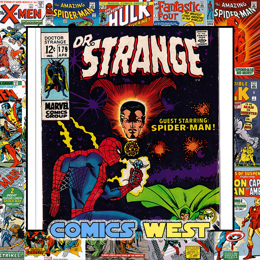 Dr. Strange #179 FN- (5.5) Spider-Man! Multiverse! 1969 Stan Lee! Steve Ditko!