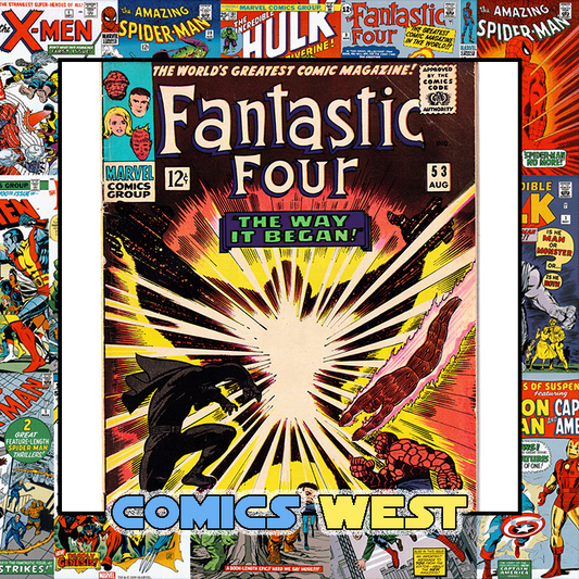 FANTASTIC FOUR #53 VG+ (4.5) 2nd app. and origin Black Panther, 1st app. Klaw!