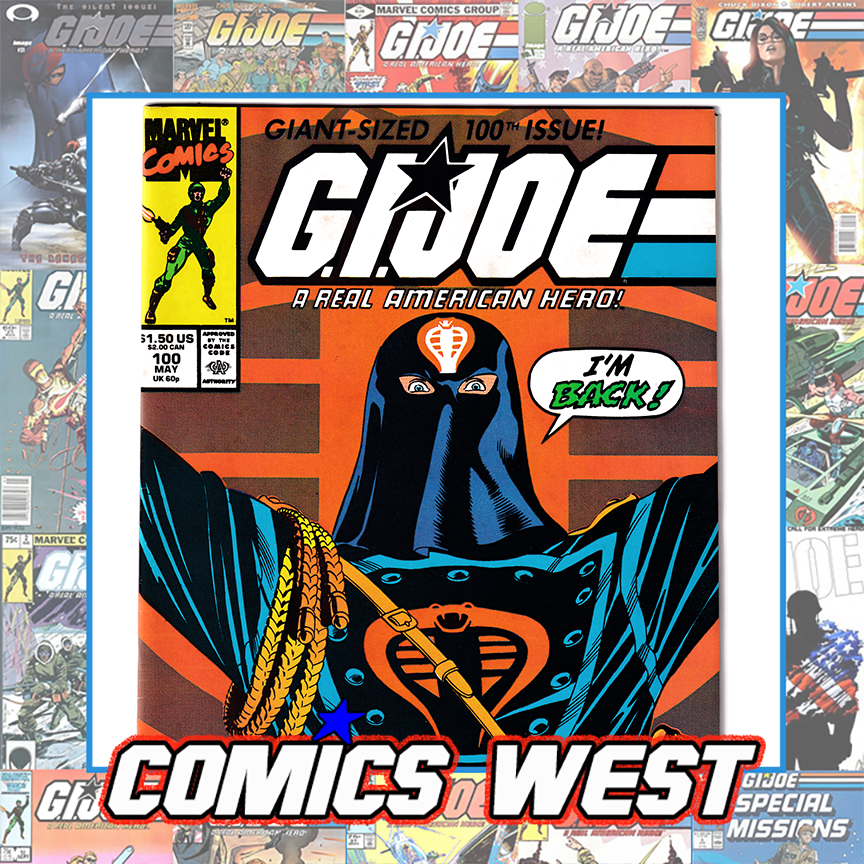 GI JOE #100 VF (8.0) Giant size 100th issue! Larry Hama! 1990