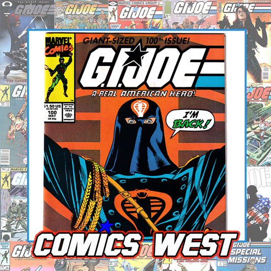 GI JOE #100 VF (8.0) Giant size 100th issue! Larry Hama! 1990