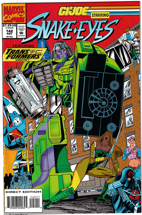 GI JOE #142 NM (9.4) Transformers crossover! High grade! 1993