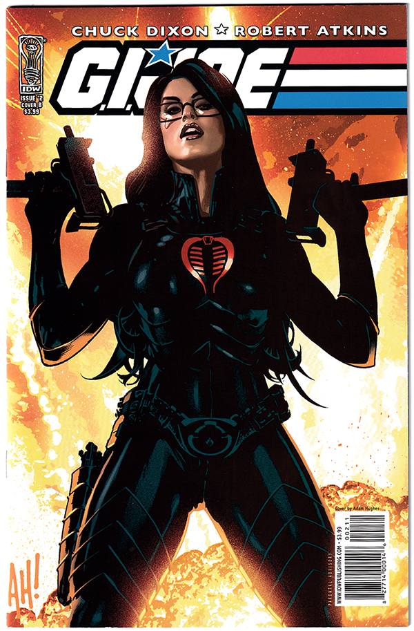 GI JOE #2 NM- (9.2) Adam Hughes variant Baroness cover! IDW 2009