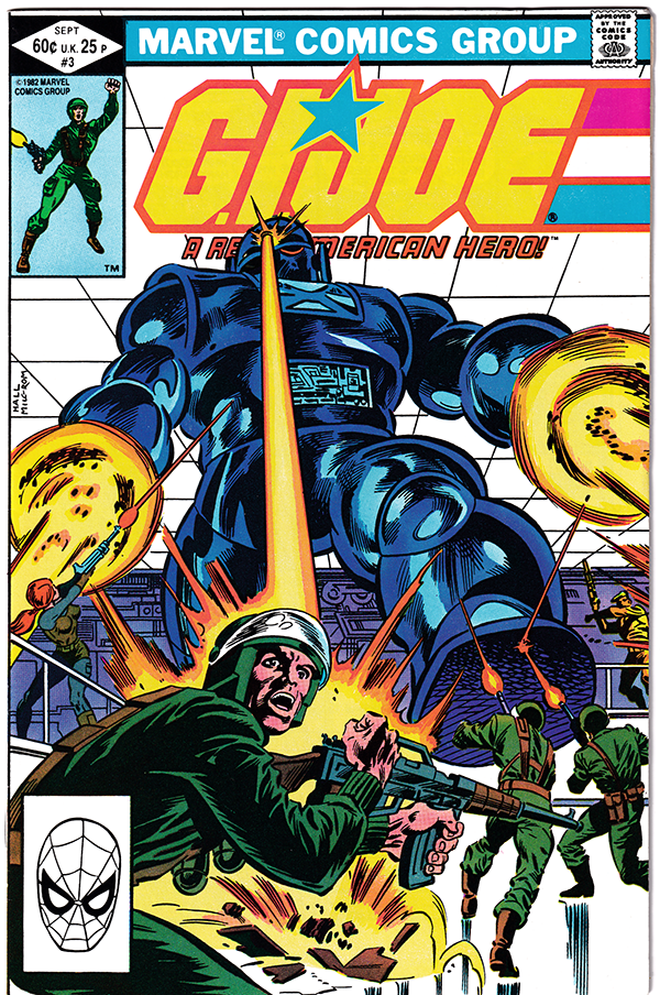 GI JOE #3 VF (8.0) Larry Hama! Herb Trimpe! 1982