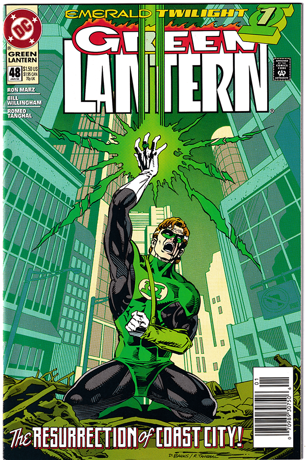 GREEN LANTERN #48 VF (8.0) 1st app. KYLE RAYNER! Emerald Twilight! 1994