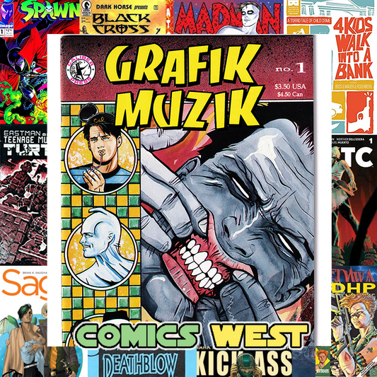 GRAFIK MUZIK #1 VF/NM (9.0) 1st app. FRANK EINSTEIN! Mike Allred! Madman! (1990)