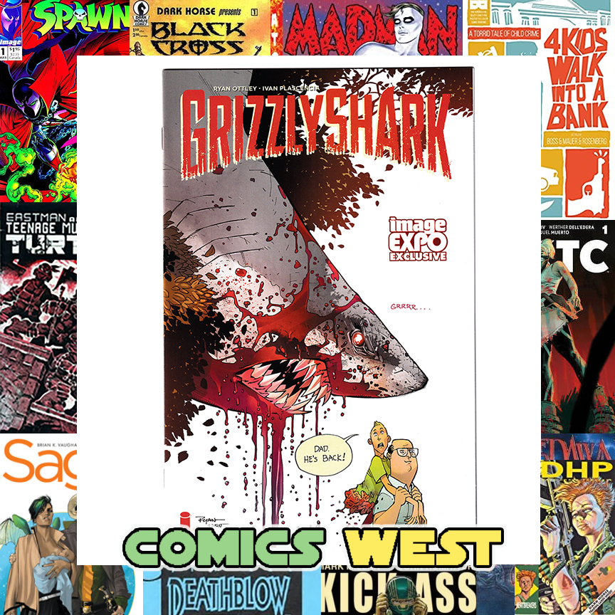 GRIZZLYSHARK #1 NM+ (9.6) 2016 Image Expo exclusive! Rare!