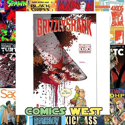 GRIZZLYSHARK #1 NM+ (9.6) 2016 Image Expo exclusive! Rare!