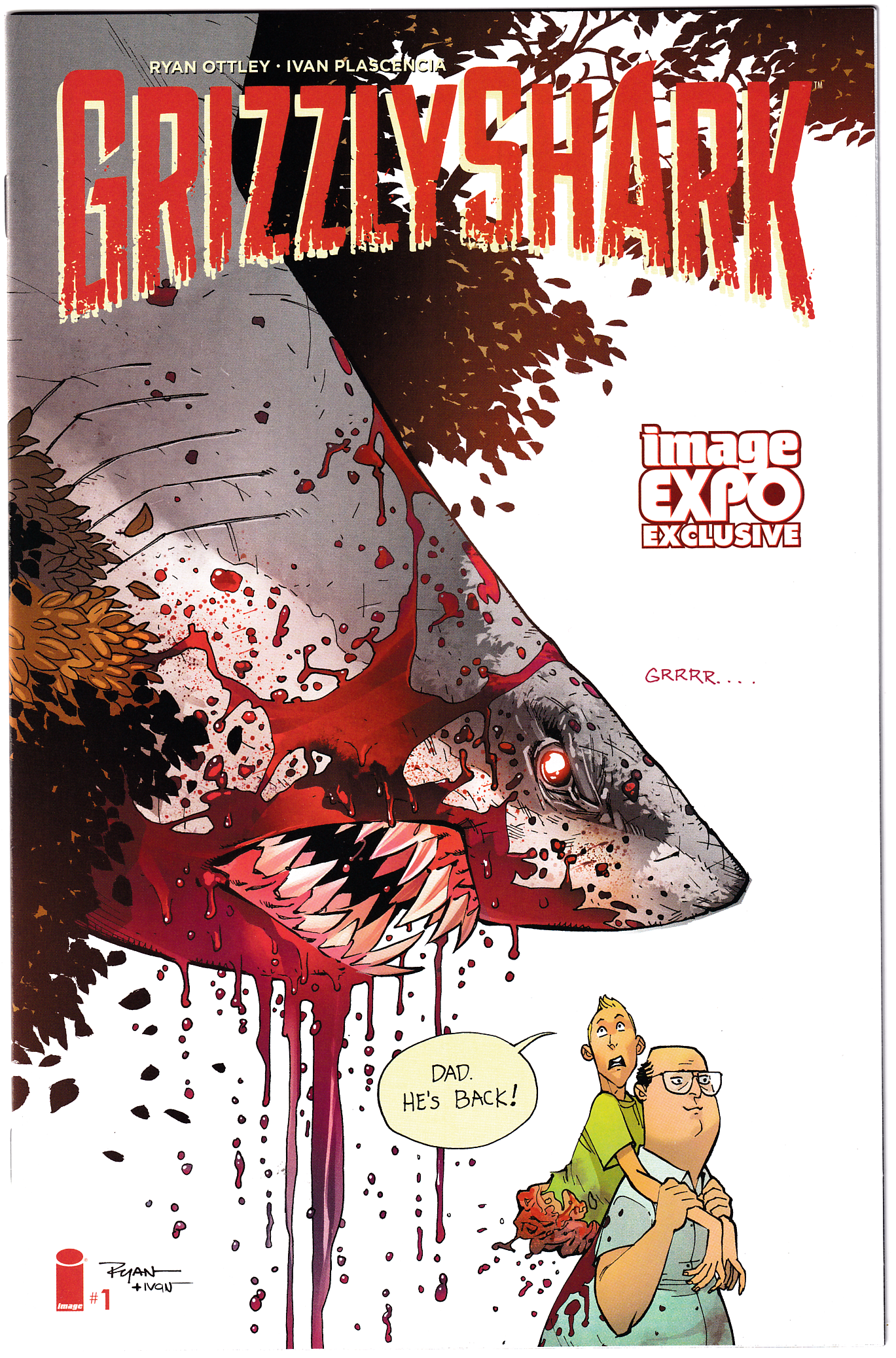 GRIZZLYSHARK #1 NM+ (9.6) 2016 Image Expo exclusive! Rare!