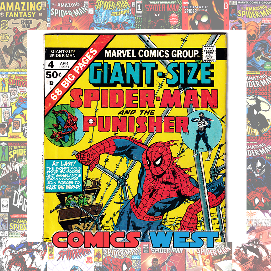 GIANT SIZE SPIDER-MAN #4 VG/FN (5.0) 3rd app. PUNISHER! 1975