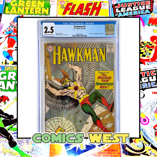 HAWKMAN #4 CGC 2.5 First app. and origin of ZATANNA! Key! 1964