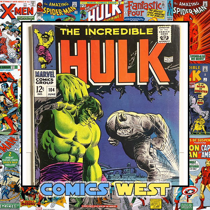 INCREDIBLE HULK #104 FN/VF (7.0) Hulk vs. Rhino! Iconic cover!