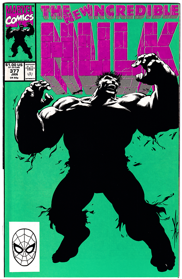 INCREDIBLE ULK #377 NM- (9.2) 1st Professor Hulk! Peter David! 1991