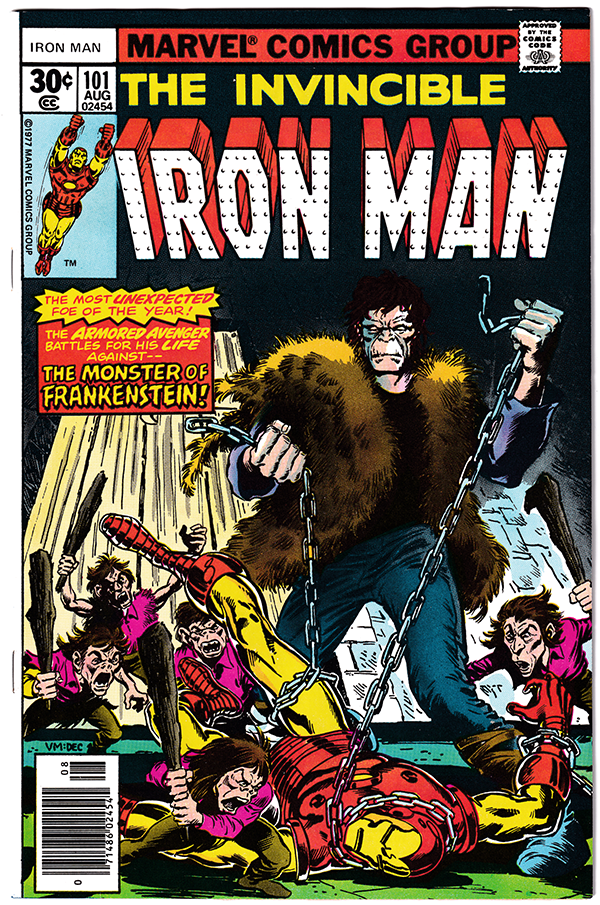 IRON MAN #101 FN/VF (7.0) 1st app. Dreadknight! Frankenstein! 1977