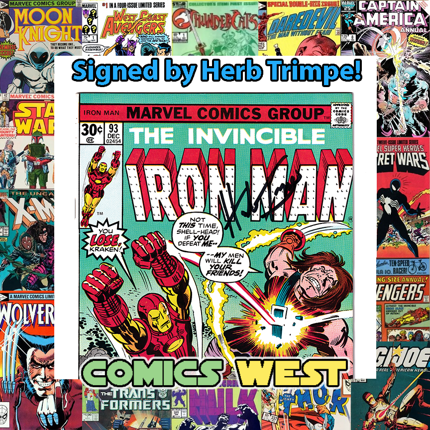 IRON MAN #93 NM- (9.2) Signed by Herb Trimpe! 1976
